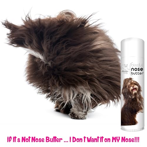 Image of The Blissful Dog Havanese Nose Butter for Dry, Cracked Skin, Lick-Safe Dog Nose Balm with Moisturizing Shea Butter, Almond, Olive, and Essential Oils, Pet Supplies, Uncented, 0.50 oz.