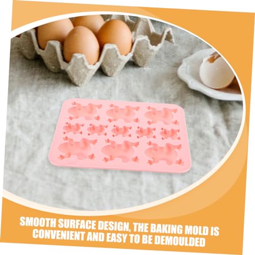 PartyKindom 6pcs Silicone Mold Frog Mold Candy Baking DIY Adorable Frog Sweet for Chocolate Halloween Fondant - Image 7