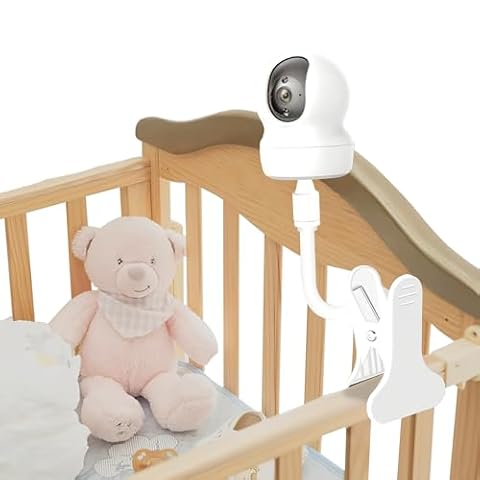 Uchwyt do niani kompatybilny z HelloBaby HB65, HB6550, HB6558, HB66, HB248, regulowany klips do łóżeczka i ściany do niania, nie wymaga użycia narzędzi
