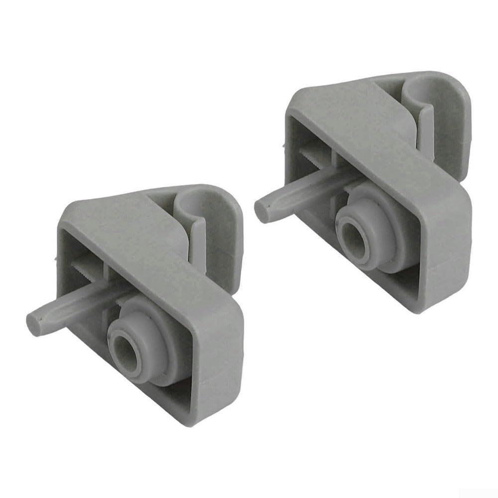 Supporto per aletta parasole auto per Fiat Grande Punto - plastica ABS, grigio, OEM 735478275/7355399311/735539312/735280780, confezione da 2
