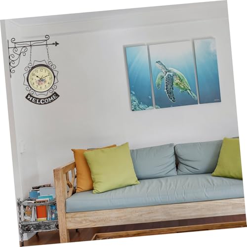 Horloge murale design rétro pour restaurant et bureau silencieuse