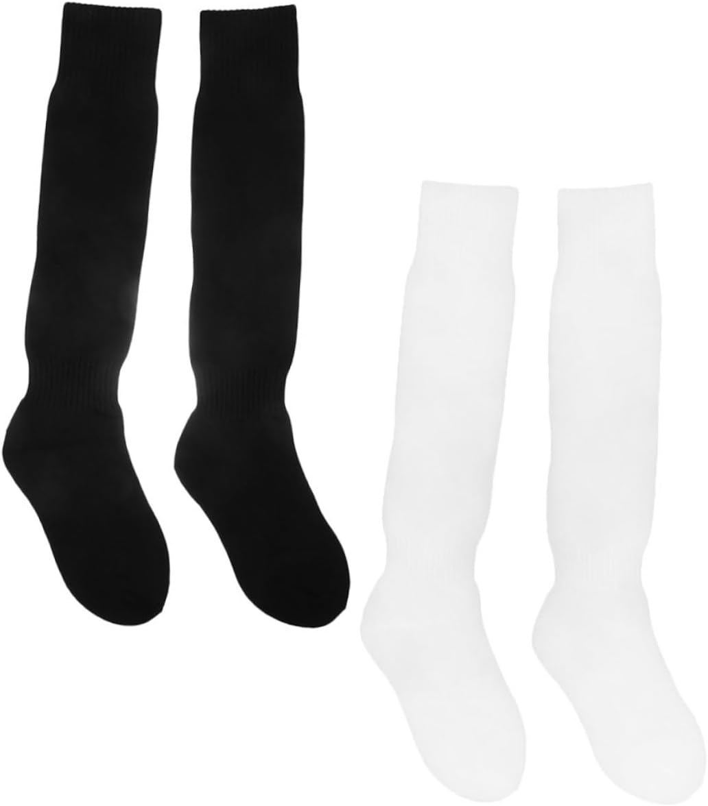 2pairs Comfortable Sports Stockings for Boys and Girls Ergonomic Calf Socks High Elastic Design Breathable Tube Football Socks Suitable for Youth Sports Activities