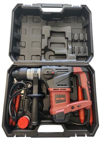 VCT 1.5" SDS Plus Electric Rotary Hammer Drill Demolition Variable Speed W/Case 14A 1500W