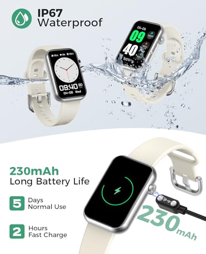 Image of Smart Watch Fitness Tracker, Bluetooth Call, Health Monitor for Men Women | 114 Sport Modes, 24 /7 Heart Rate Monitor, Blood Pressure /Spo2 / Sleep Tracker, IP67 Water-resistant, Calorie Step Counter