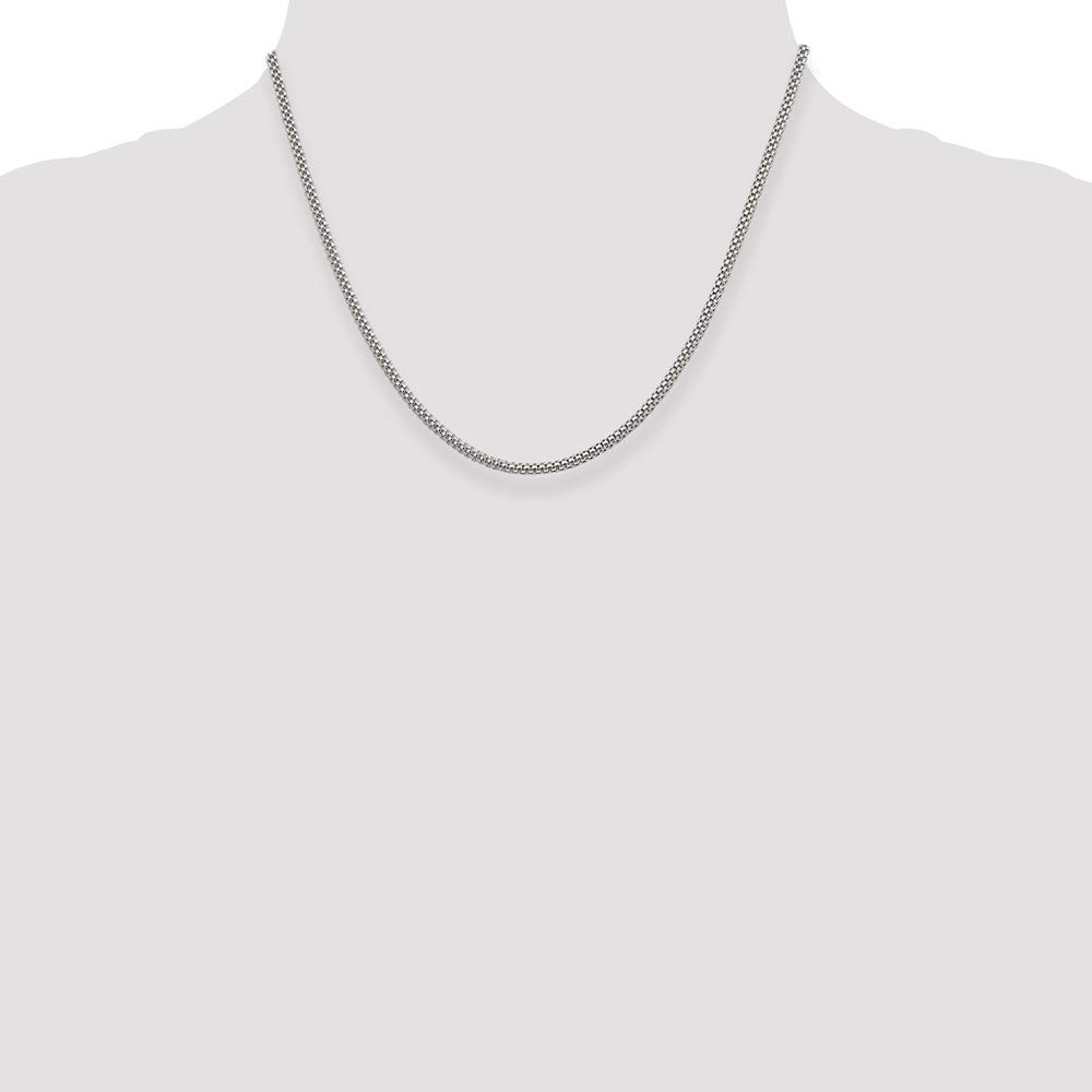 Amazon.com: Solid 925 Sterling Silver 2.4mm Fancy Chain