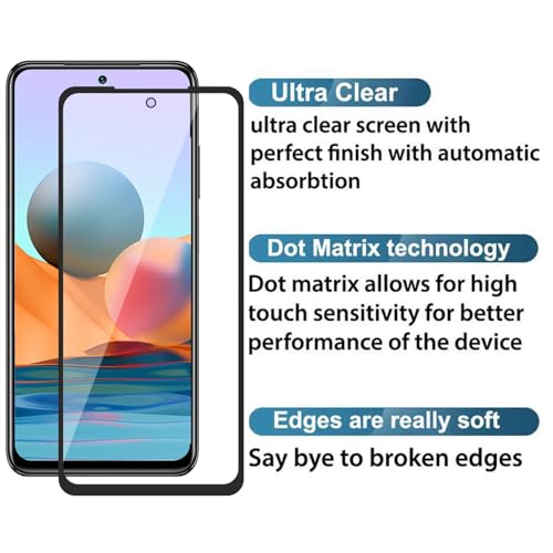 Image of Premium Tempered Glass Screen Protector for Xiaomi Redmi Note 10 /10S - 9H Hardness, HD Clarity, Bubble-Free Installation