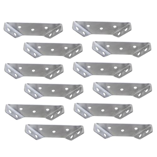 Supports d'angle acier inoxydable pour meubles équerre fixation étagère armoire - 8