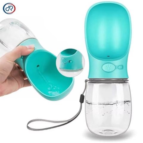 Portable Dog Water Bottle, Capacity, Leak-Proof Dispenser for Walking Travel, Hiking, Camping, Outdoor Use (fresh blue, 550ml) - Image 2