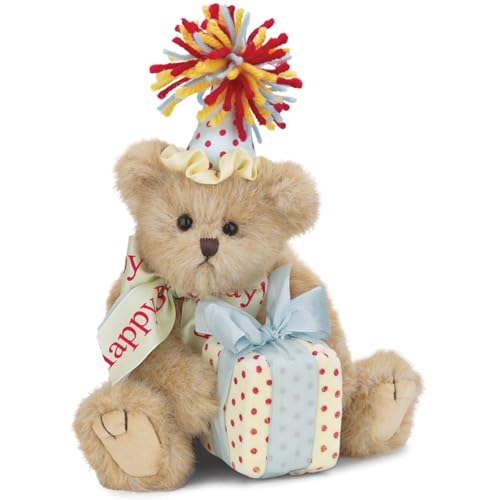 Bearington Happy Birthday Plush Suffed Animal Teddy Bear, 10