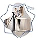 Badabulle Deco Pop, ausziehbares Babygitter aus Holz | 63 bis 106 cm breit | Druck- oder Schraubgitter für Babytüren und Treppengitter