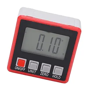 Angle Finder Box, High Resolution Easy Measurement High Accuracy 4x90 degree LED Display Inclinometer for Civil Engineering for Building for Construction