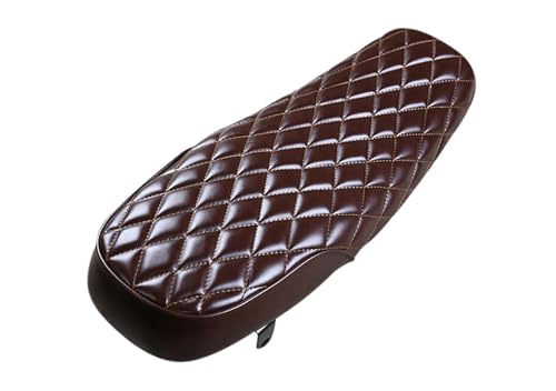 Asiento de motocicleta vintage para rutas largas en pareja con acabado plano y cómodo