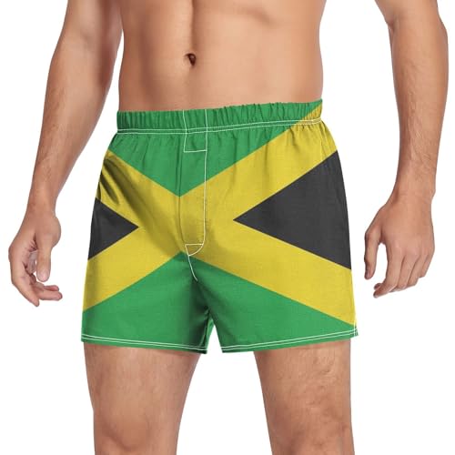 Flag Men's Cotton Boxer Shorts Moisture-Wicking Pajama Bottoms with Button Fly Sleep Shorts Underwear S-2XL3