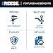 Reese Towpower 30137 Elite Series Gooseneck Hitch Head Accessory, Kit, Gooseneck Hitch Ball, Storage Bag, Safety Chains, Hole Cover