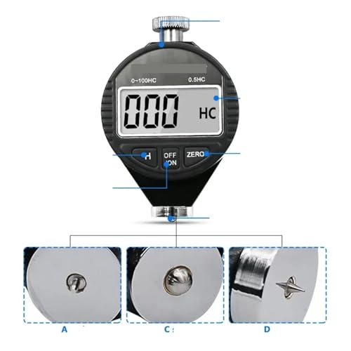 Probador de dureza digital Shore para control de calidad en neumáticos 6