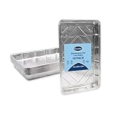 Plateaux en aluminium : ces plaques de four robustes de qualité supérieure mesurent 3,3 cm de profondeur, ce qui les rend idéales pour rôtir et cuire au four.