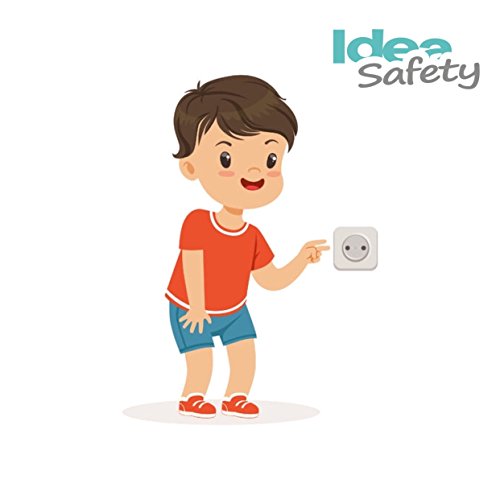 Outlet Plugs Covers (40 Pack) Clear Child Baby Proof - Electrical Protector - Safety Caps by Idea Safety - Home Basic - Thumbnail 3