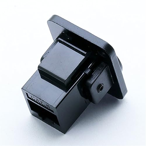 Conector de interfaz RJ45 CAT6 hembra pasamuros prolongador de cable de red Ethernet LAN 5