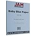 JAM PAPER Matte 28lb Paper - 105 gsm - 8.5 x 11 - Baby Blue - 500 Sheets/Ream