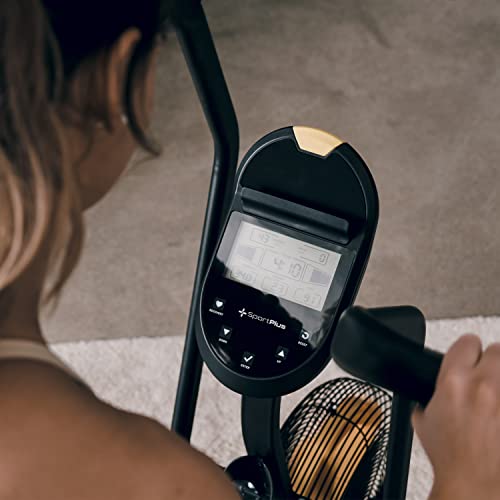 SportPlus Professionele airbike met luchtweerstand voor thuis, compatibel met app, hometrainer voor HIIT, slimme trainingscomputer, tot 135 kg belastbaar - Afbeelding 6