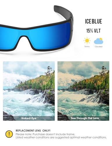 Image of BLAZERBUCK Anti-salt Polarized Replacement Lenses for Oakley Batwolf OO9101 Sunglass