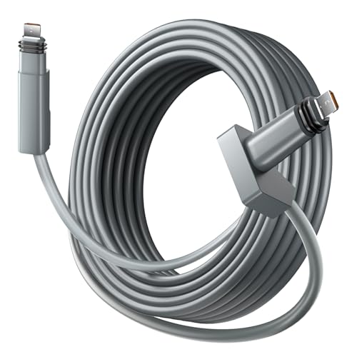 AstroniSync 33FT High-Speed Starlink Gen 2 Cable, 1200Mbps, Waterproof & Corrosion-Resistant Housing
