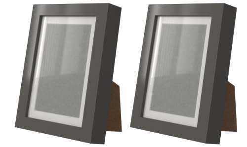 Ikea Ribba 5x7 Picture Frame. Grey. Set of 2