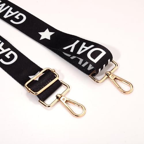 Image of Game Day Purse Strap Replacement Crossbody Wide Shoulder Strap Star Football Strap for Stadium Approved Clear Bag