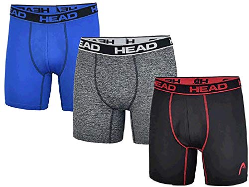 HEAD Mens Underwear -Boxer Briefs, Briefs or String Bikinis Performance or Cotton Stretch 12-Pack Tagless S-5XL2