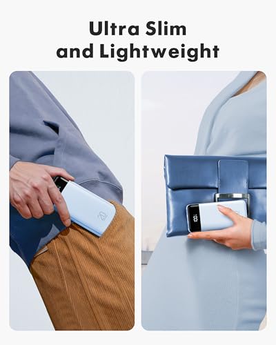 Batería externa carga rápida 20W para iPhone y Samsung con cables integrados 5