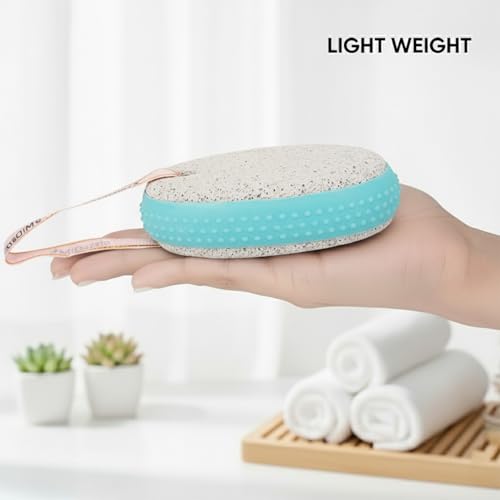 Image of Midazzle Oval Shaped Pumice Stone with Grip (Pack of 2)