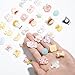 Luyoaozy 60pcs Slime Charms Cute Set for Crafts, Resin Charms Set Ornament Scrapbooking,3D Flatback Cute for Embellishments Scrapbook and Mini Decorations (Multi-Colors)