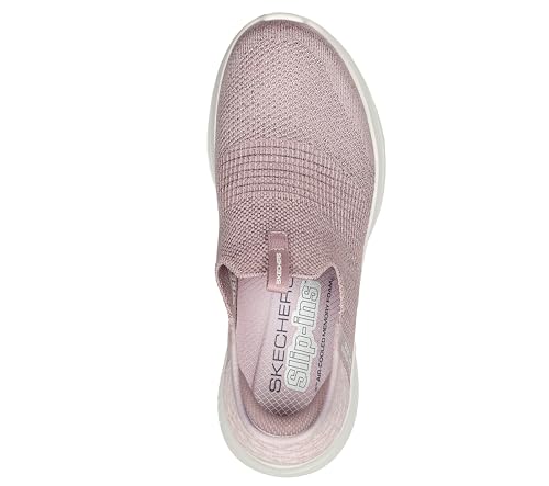 Skechers Skechers Women's Ultra Flex 3.0 Smooth StepSneaker, Mauve Knit Jersey Trim, 3.5 UK