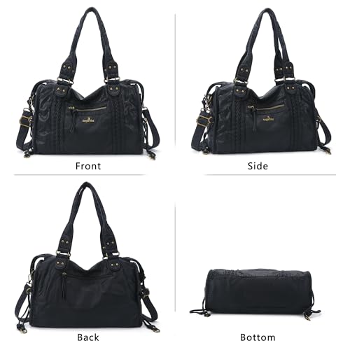Bolso Hobo para Mujer de Cuero Vegano Grande miniatura 7