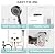 Propane Water Heater, 6L 1.58GPM 41000 BTU Portable Tankless Water Heater Outdoor, Gas Instant Hot with Handle Overheating Protection for RV Trips, Camping, Boat Cabins, Outdoor Shower, White