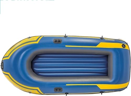Bateau de pêche gonflable extérieur 236x114cm embarcation caoutchouc avec rames