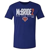 500 LEVEL Miles McBride New York Knicks Shirt - Miles McBride New York Knicks Elite WHT (Royal Blue, Large)