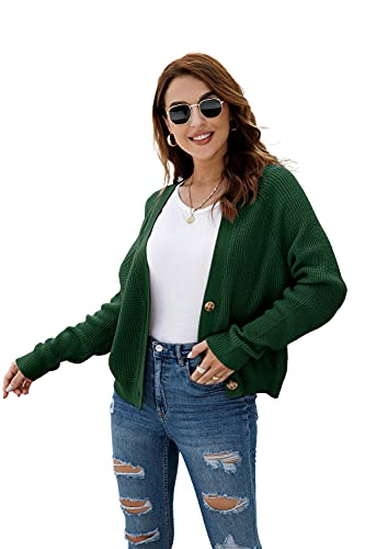 Image of TASAMO Womens Cardigan Sweaters 2026 Fall Cropped Lightweight Sweater