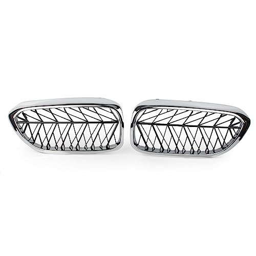 Calandre avant 2 pièces pour BMW G30 G31 2018 grille de remplacement ABS chrome