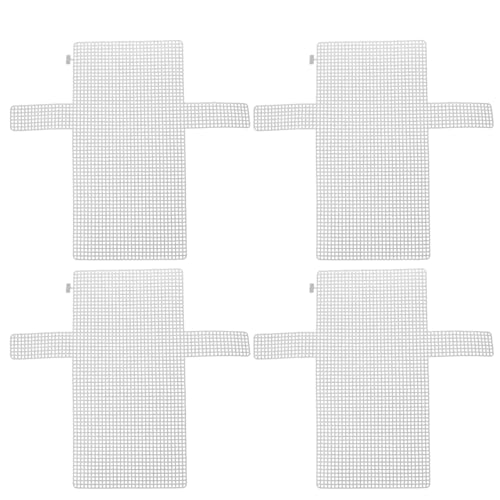 Milisten Lot de 4 Canevas Plastique pour Sac DIY - Feuilles de Maillage Flexibles pour Création de Sacs à Main et Accessoires - Grille de Support pour...