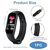 Fitness Activity Tracker Watch with All-Day Heart Rate Blood Pressure Oxygen Monitoring Sleep Calories IP67 Waterproof Step Running Counter Touch Screen Sports Monitor for Valentine Gifts Men Women - Image 2