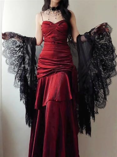 Datangep Sexy Shawls and Wraps Lace Chiffon Scarf for Evening Dresses Women Slip Dress Bridal Stole2