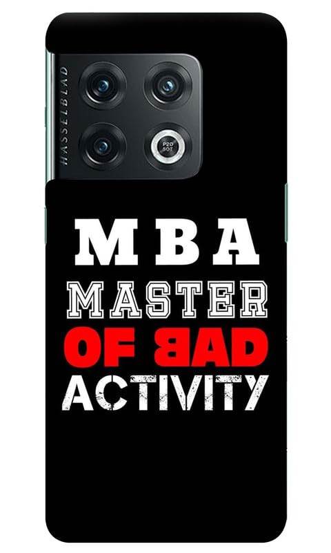 Next Door Enterprises MBA - Master of Bad Activity Back Cover for OnePlus 10 Pro (Polycarbonate | Multicolor)