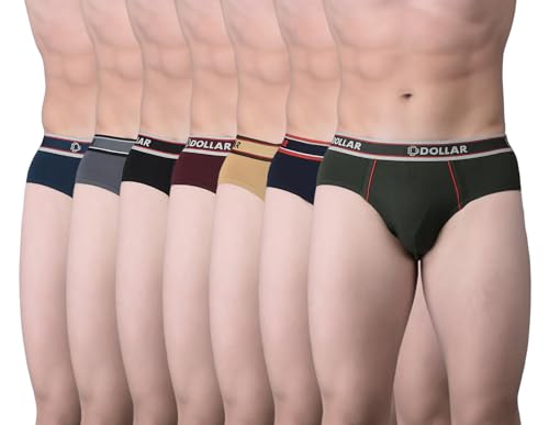 Image of Dollar Bigboss Men's Solid Cotton Brief (Colour May Vary)