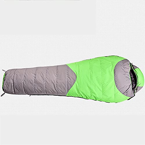 Jianghuayunchuanri Bequemer Schlafsack Outdoor Down Schlafsack Herbst und Winter Outdoor Camping Schlafsack Indoor- und Outdoor-Aktivitäten (Farbe : Grün, Size : 210x80x50cm) - Image 5