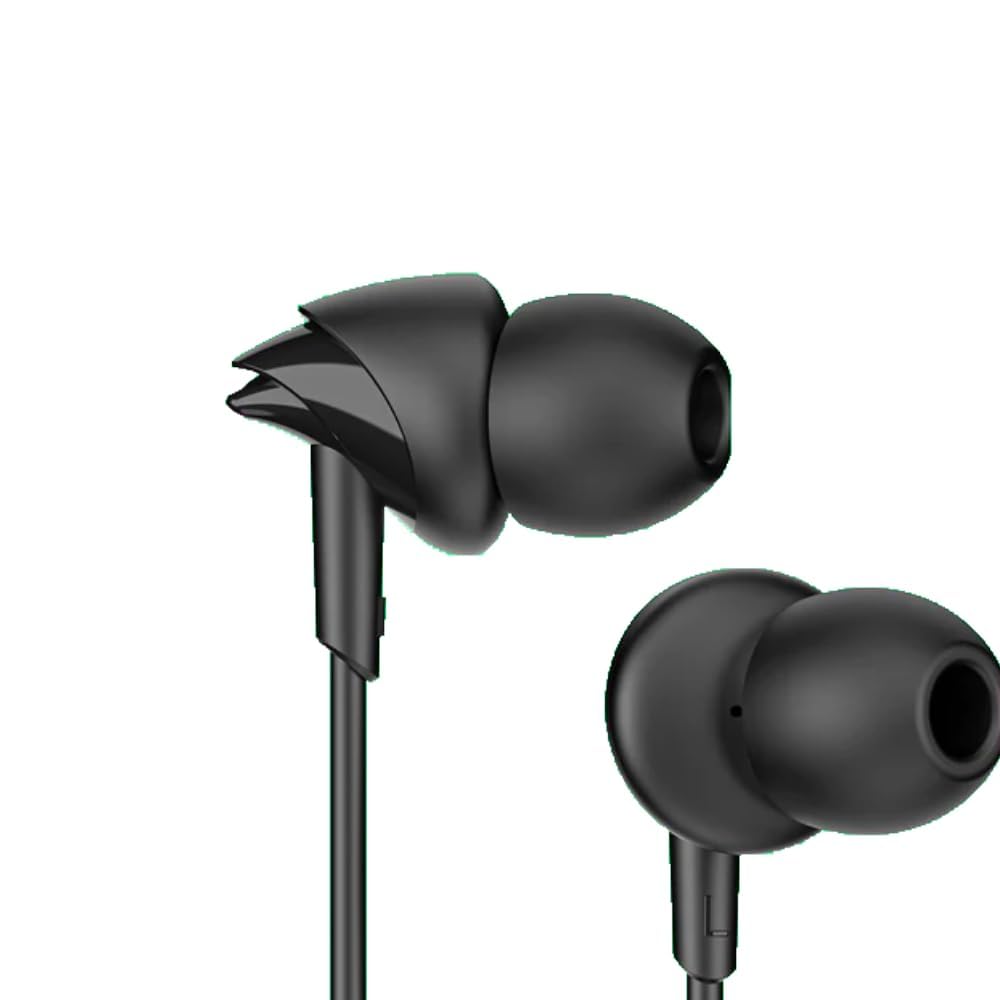 Original Wired in-Ear Earphones with 10 mm Drivers Compatible with Boat BassHeads 212L, Rich Stereo Sound, Clear Calling, Enhanced Bass Performance (Black) 88H-image-30