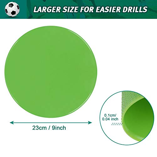 Tuxhui Spot Markers 9 Inch 10 Inch Non Slip Rubber Agility Markers Flat Field Cones Floor Dots For Soccer Basketball Sports Speed Agility Training And Drills #TOP1