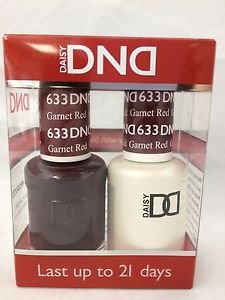 DND Daisy Soak Off Gel All In One Set -Garnet Red-633