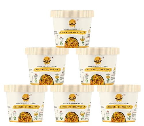 Image of Instabites Ready To Eat Chicken Curry Rice Cup 65 gms, No Added Preservatives and Ready to Eat in Minutes - Pack of 6
