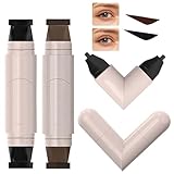 Eyeliner Stamp Set - 2PCS Winged Eye Liner Pencil Set, Quick Shaping Eyeliner with Left/Right Eye Marked, Smudge-Proof & Long-Lasting Gel Eyeliners Tool for Beginners & Makeup - Black & Brown - Image 1